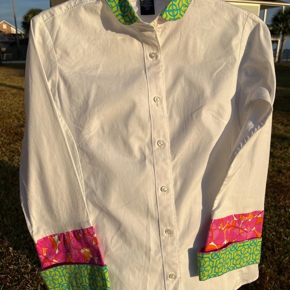 Unique Patchwork Button Down - Picture 2 of 4